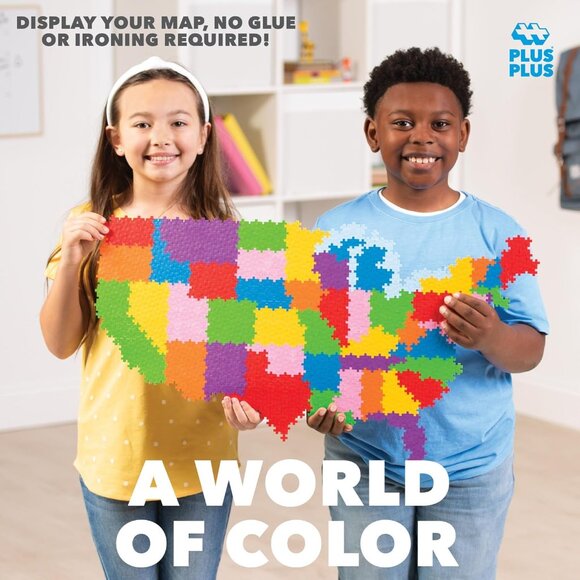 Brand New PLUS PLUS - Puzzle by Number - 1,400 Piece Map of The United States - Picture 3 of 4